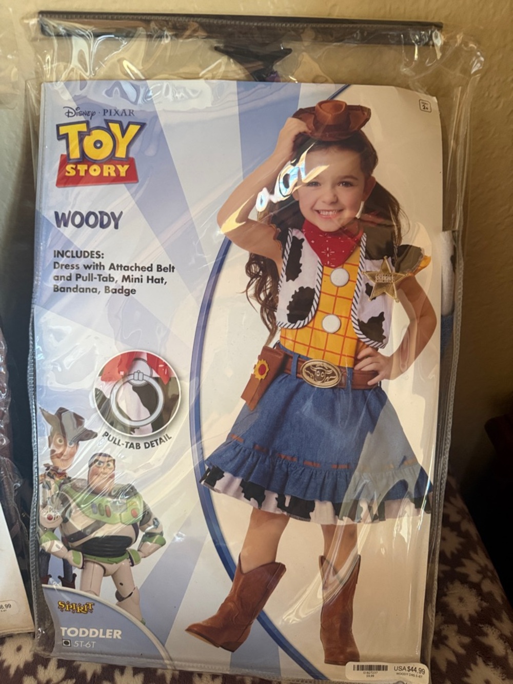 Disney Toy Story Woody Toddler Costume - Yellow & Blue